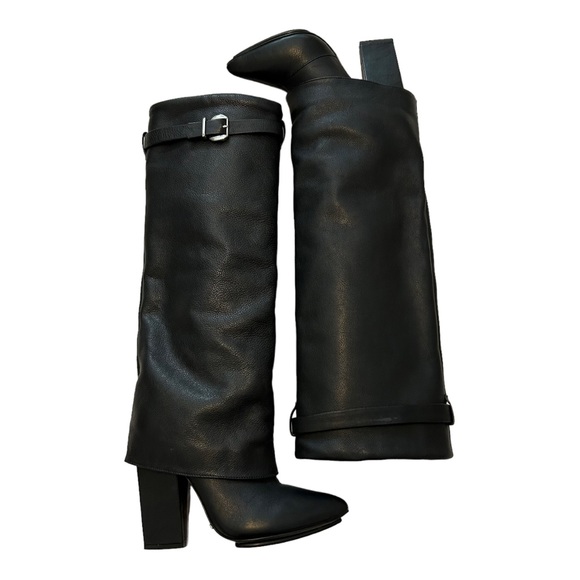 Schutz Arleana Black Foldover  Boot Size 8 - Picture 3 of 14